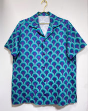 Load image into Gallery viewer, Button Up Shirt with Art Deco Motif (M)
