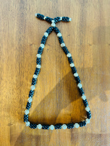 Black and gold faux Beaded necklace