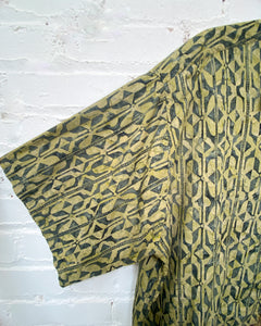 Olive Green Hawaiian Shirt (4X)