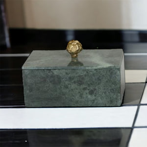 Green marble keepsake box Meduim