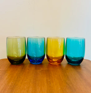 Rainbow Stemless Wine Glass Set of 4