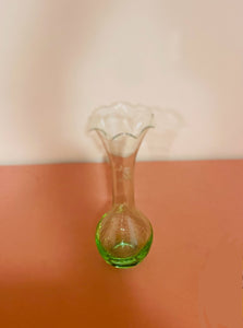 Green Flared Top Vase