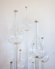 Load image into Gallery viewer, Mid Century Belag Glass and Lucite 7-Tier Oil Lamp
