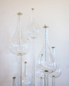 Mid Century Belag Glass and Lucite 7-Tier Oil Lamp