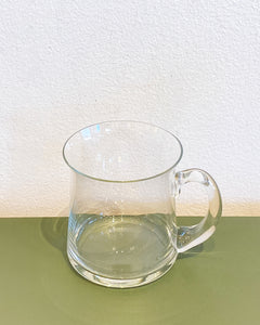 Large Clear Glass Mug