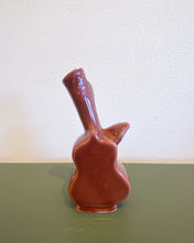 Load image into Gallery viewer, Ceramic Red Guitar Bud Vase
