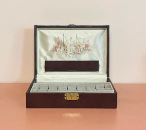 50s Leather Jewelry Box