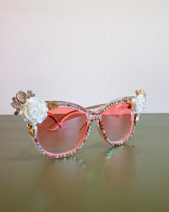 Pink Jeweled Cat Eye Sunnies