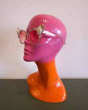 Load image into Gallery viewer, Pink Jeweled Cat Eye Sunnies
