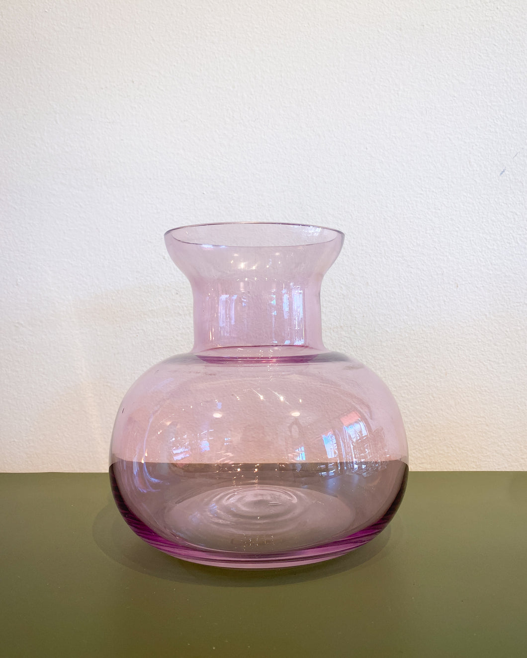 Vintage Purple Glass Vase