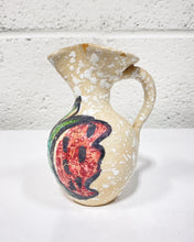 Load image into Gallery viewer, Vintage Toledo Hand Painted Mini Pitcher with Lava Glaze
