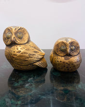 Load image into Gallery viewer, Vintage Pair of Gold Owls
