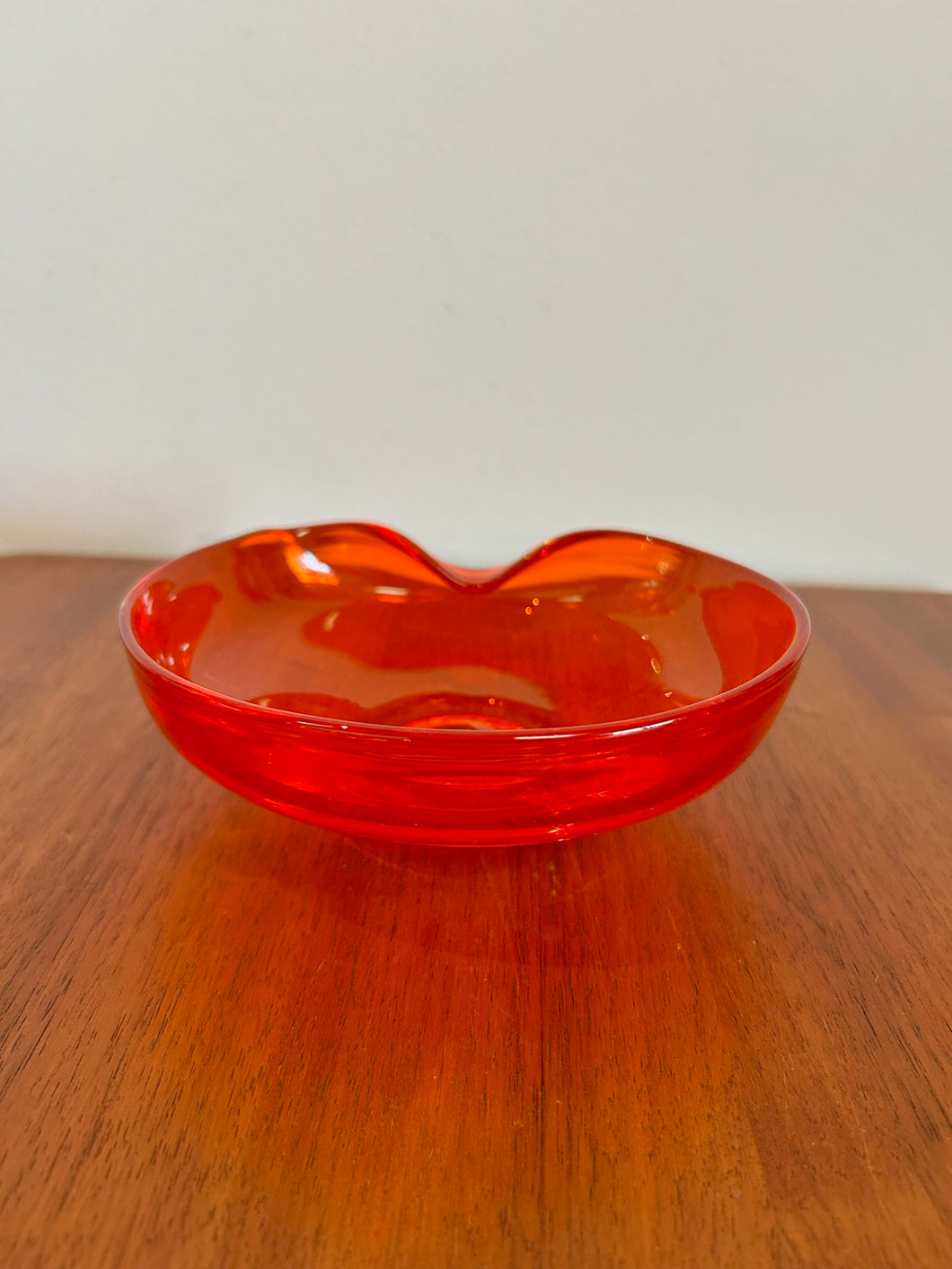 Persimmon Orange Viking Glass Bowl