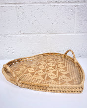 Load image into Gallery viewer, Vintage Heart Shaped Woven Tray
