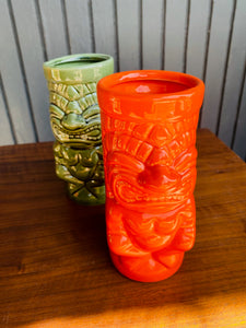 Vintage Tiki Cup Pair