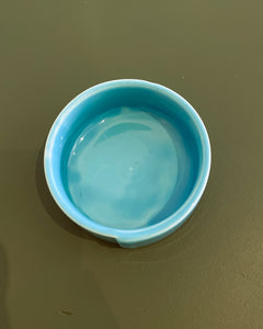 Vintage Baby Blue Ceramic Catchall