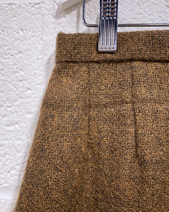 Vintage Brown Wool Skirt