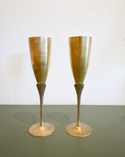 Load image into Gallery viewer, Vintage Pair of Brass Tall Goblets
