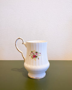 Vintage Royal Windsor Pink Floral Bone China Teacup