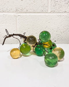 Vintage Gold and Green Lucite Grapes