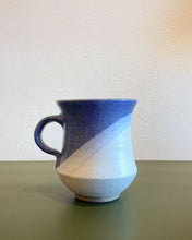 Load image into Gallery viewer, Vintage Purple and White Stoneware Mug - Signed
