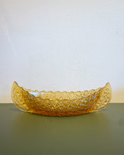 Load image into Gallery viewer, Vintage Fenton Amber Canoe Dish
