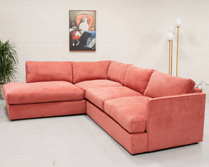 Michonne Sectional Sofa in Parallel Paprika