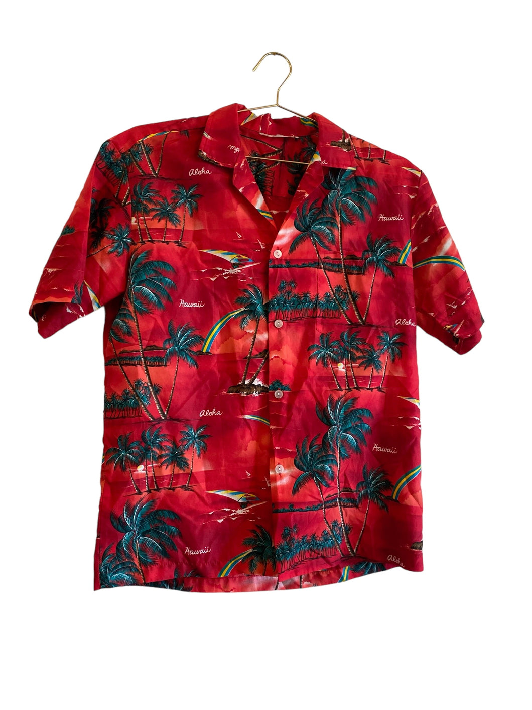 Red Hawaiian shirt