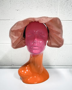 Blush Pink Ruffled Sun Visor