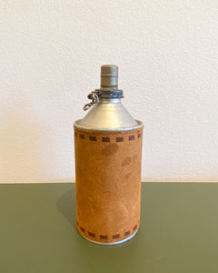 Vintage Leather Wrapped Kerosene Bottle