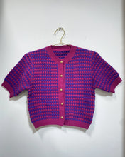 Load image into Gallery viewer, Purple and Berry Knit Cardigan
