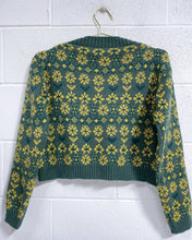 Load image into Gallery viewer, Green and Yellow Cardigan (S)
