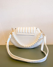 Load image into Gallery viewer, White Shell Purse with Pearl Handle
