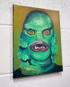 Creature of the Black Lagoon, Oil Painting