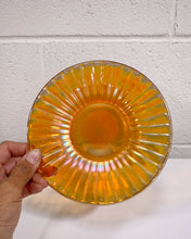 Load image into Gallery viewer, Irridescent Orange Sunburst Plate
