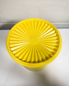 Vintage Butter Yellow Tupperware Canister - Large