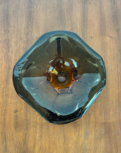 Load image into Gallery viewer, Amber Green Murano Glass Bowl
