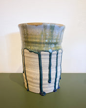 Load image into Gallery viewer, Tall Ceramic Planter with Drip Glaze
