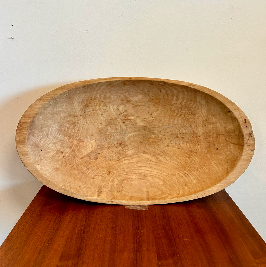 Big Wooden Hand-carved Bowl