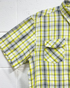 Zoo York Yellow Plaid Button Up (XL)