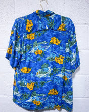 Load image into Gallery viewer, Blue Hawaiian Rayon Shirt (XL)
