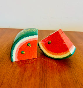 Hand Painted Department 56 Watermelon Salt and Pepper Shakers