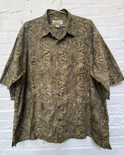 Load image into Gallery viewer, Olive Green Hawaiian Shirt (4X)
