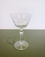 Load image into Gallery viewer, Vintage Libbey Windswept Etched Wine Glass
