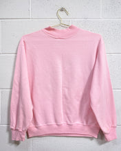 Load image into Gallery viewer, Vintage Baby Pink Sweatshirt with Gitter Hearts
