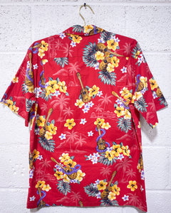 Hilo Hottie Red Ukelele Hawaiian Shirt (M)