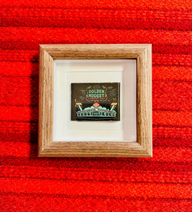 Wooden Glass Frame “Golden Nugget Gambling Hall Las Vegas” Match Collection