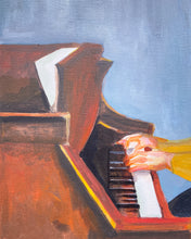 Load image into Gallery viewer, Piano Teacher Oil Painting by VG
