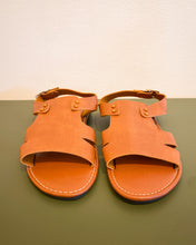 Load image into Gallery viewer, Brown Flat Sandals (9.5)
