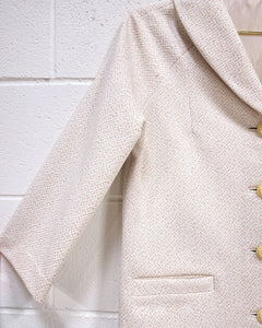 Vintage Beige Button Up Jacket